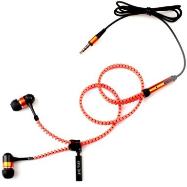 Zip-Style Noise-isolating Earphone with Microphone