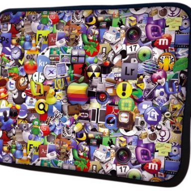 13 inch Application Icon Wallpaper Notebook Laptop Sleeve