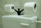 Strong Man Bathroom Novelty Toilet Paper / Tissue Roll Holder
