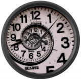 Spiral Face Large Wall Clock by CafePress