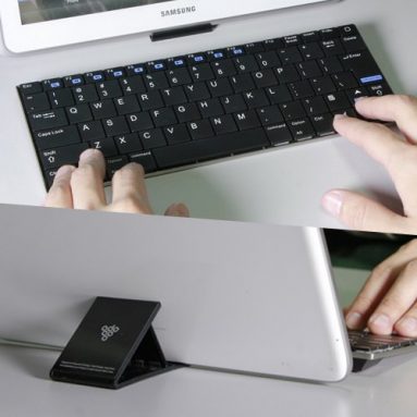 Aluminum 10 inches Bluetooth Wireless Mini Slim Keyboard