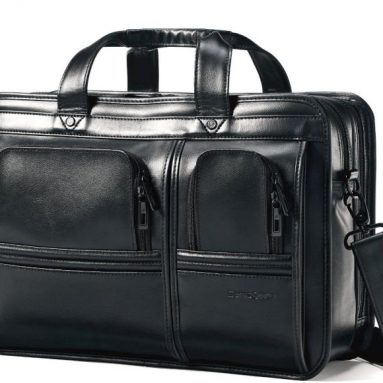 Samsonite Leather Two Pocket Toploader